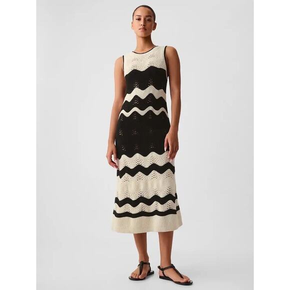 NWT Gap Crochet Midi Dress - Picture 1 of 6